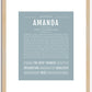 Amanda | Name Art Print