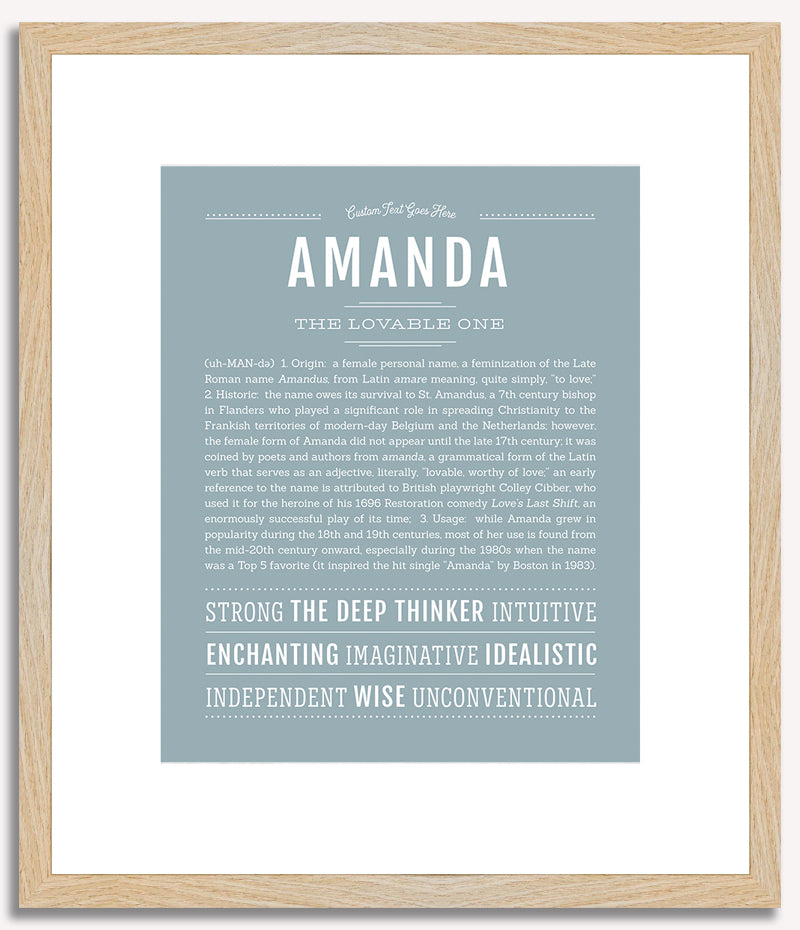 Amanda | Name Art Print