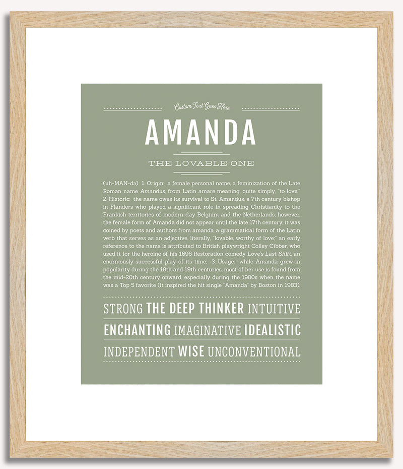 Amanda | Name Art Print