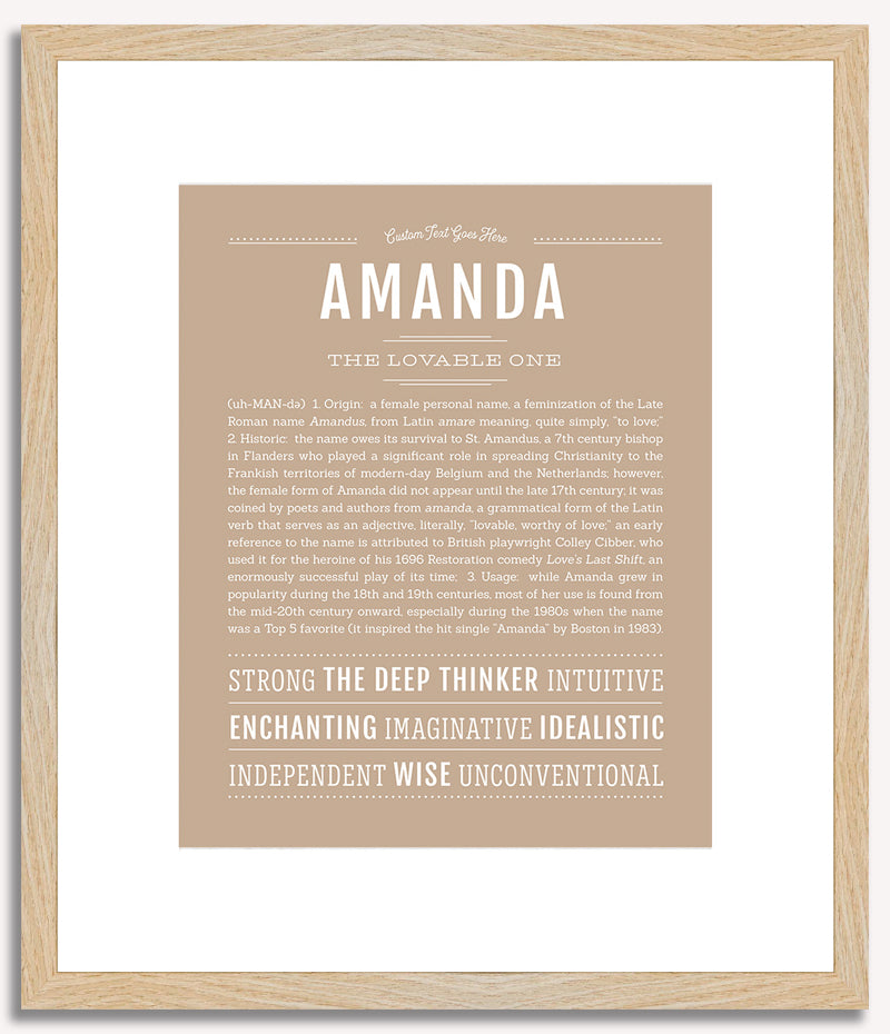 Amanda | Name Art Print