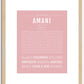 Amani | Name Art Print