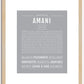 Amani | Name Art Print