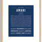 Amani | Name Art Print