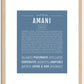 Amani | Name Art Print