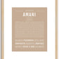 Amani | Name Art Print