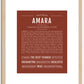 Amara | Name Art Print