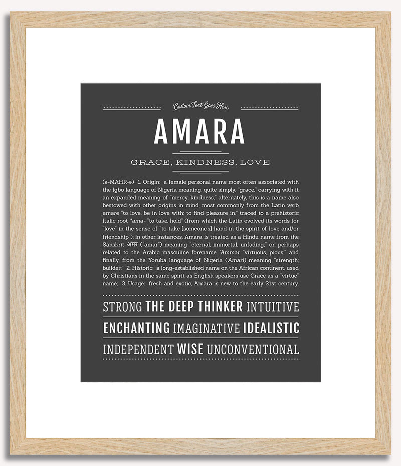 Amara | Name Art Print