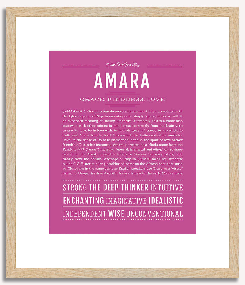 Amara | Name Art Print