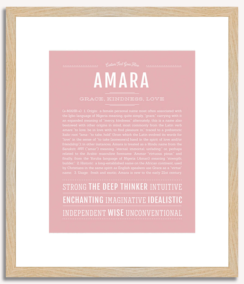 Amara | Name Art Print