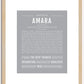 Amara | Name Art Print