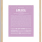 Amara | Name Art Print