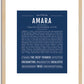 Amara | Name Art Print