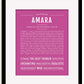 Frame Options | Dark Pink | Black Frame, Matted