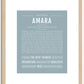 Amara | Name Art Print