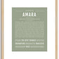 Amara | Name Art Print