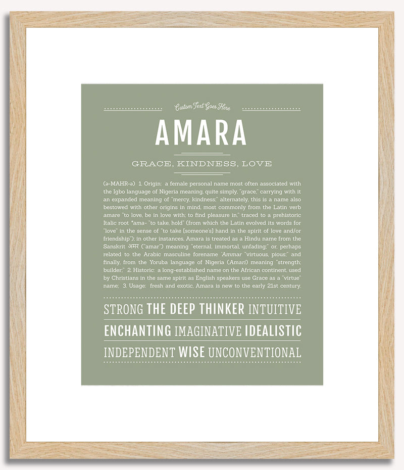 Amara | Name Art Print