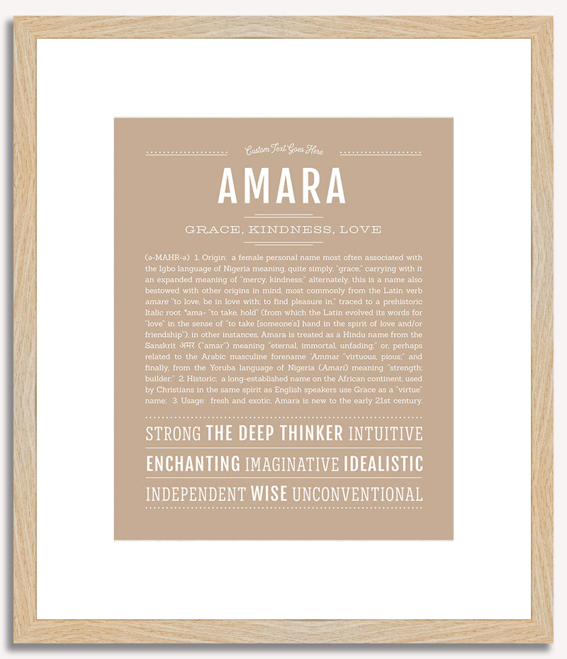 Amara | Name Art Print