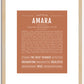 Amara | Name Art Print