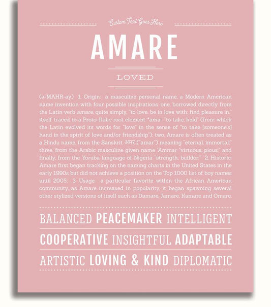 Frame Options | Dusty Rose | No Frame