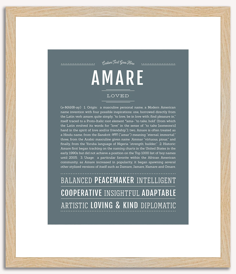 Amare | Name Art Print