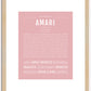 Amari (male) | Name Art Print