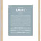 Amari (male) | Name Art Print