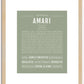 Amari (male) | Name Art Print