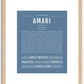 Amari (male) | Name Art Print