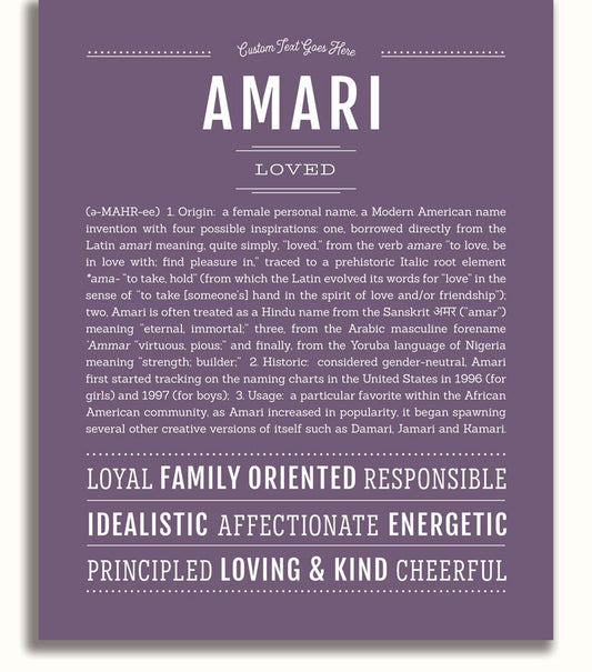 Frame Options | Deep Purple | No Frame