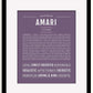 Frame Options | Deep Purple | Black Frame, Matted