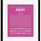 Frame Options | Dark Pink | Black Frame, Matted