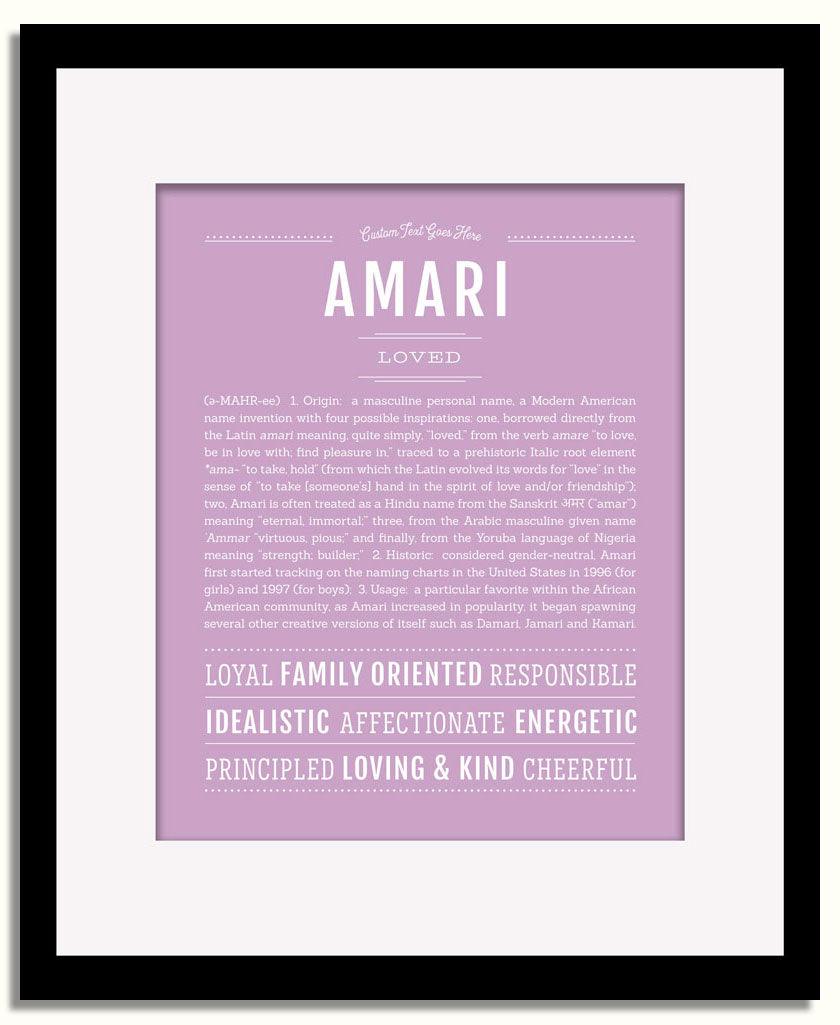 Frame Options | Dusty Rose | Black Frame, Matted