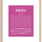 Amarie | Name Art Print