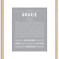 Amarie | Name Art Print