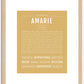 Amarie | Name Art Print