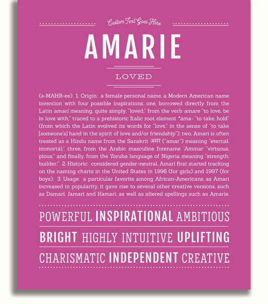 Amarie | Name Art Print
