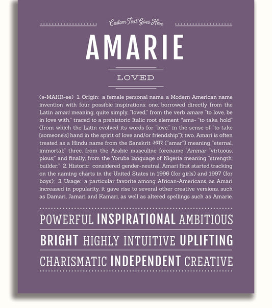 Amarie | Name Art Print