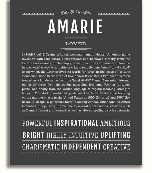 Amarie | Name Art Print