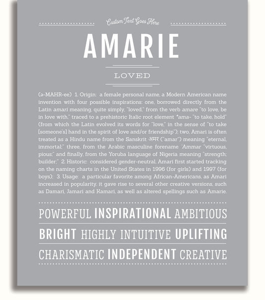 Amarie | Name Art Print