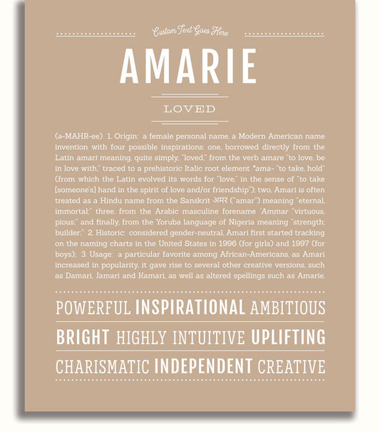 Amarie | Name Art Print