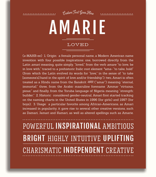 Amarie | Name Art Print