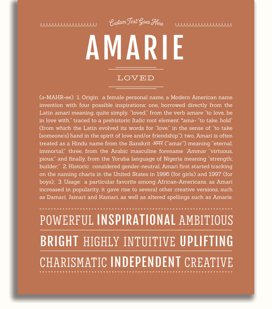 Amarie | Name Art Print