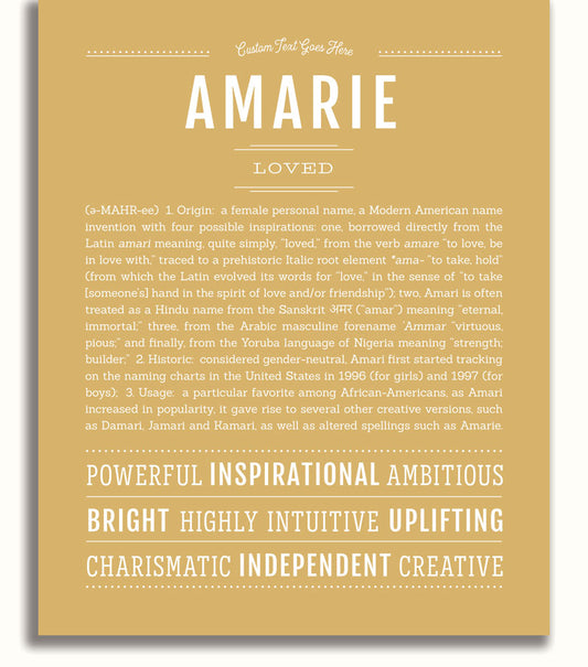 Amarie | Name Art Print
