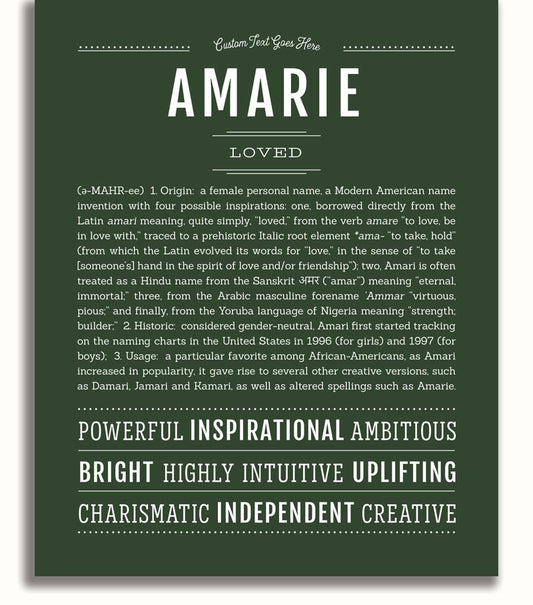 Amarie | Name Art Print