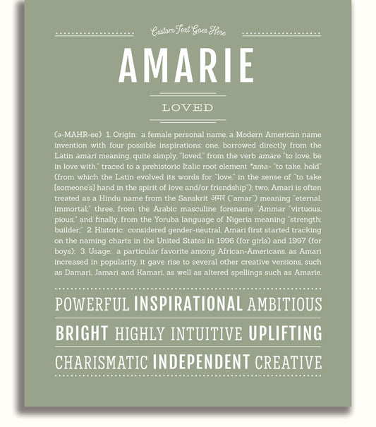 Amarie | Name Art Print