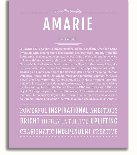 Amarie | Name Art Print