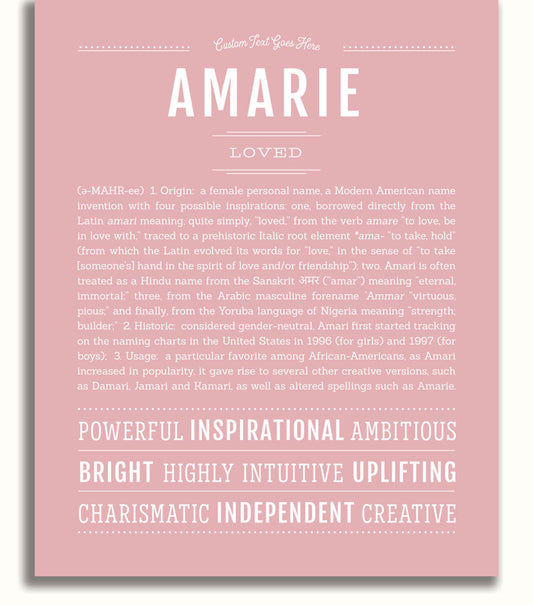 Amarie | Name Art Print