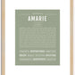 Amarie | Name Art Print