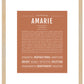 Amarie | Name Art Print