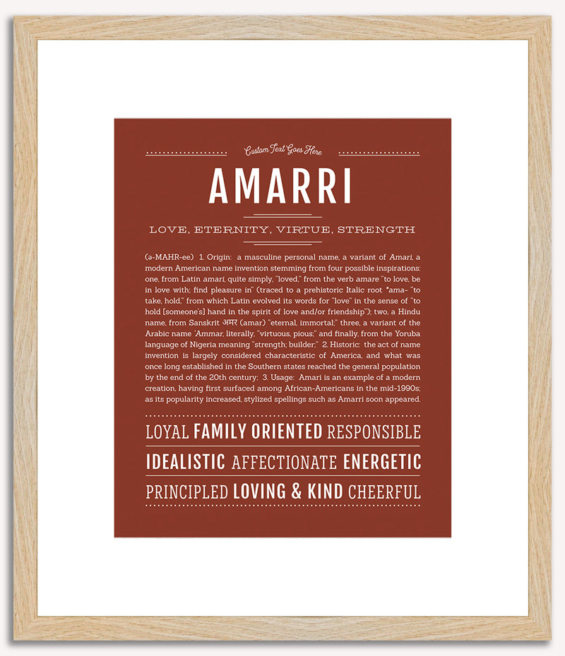 Amarri | Name Art Print